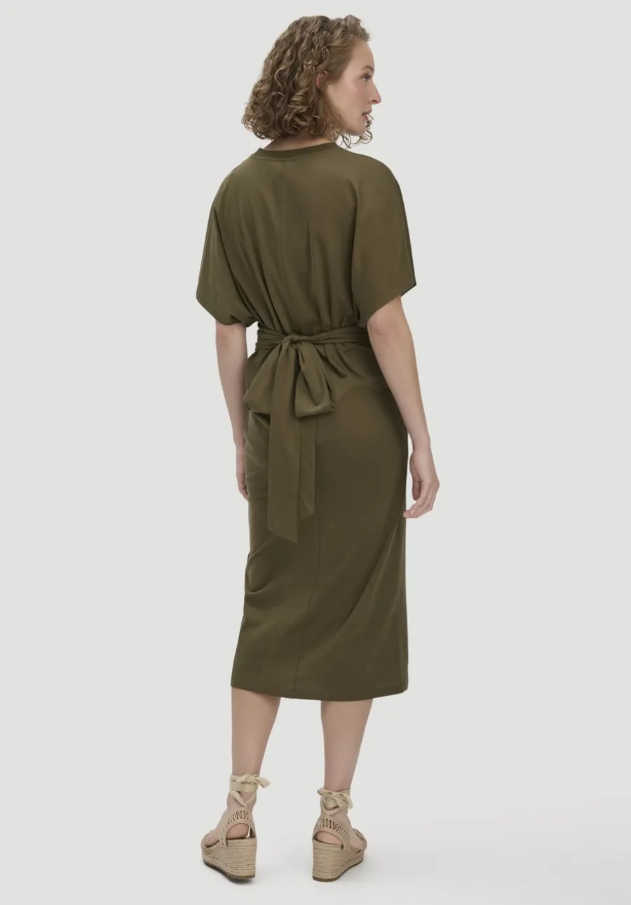 Jersey Kleid Midi Oversize aus reiner Bio-Baumwolle von hessnatur