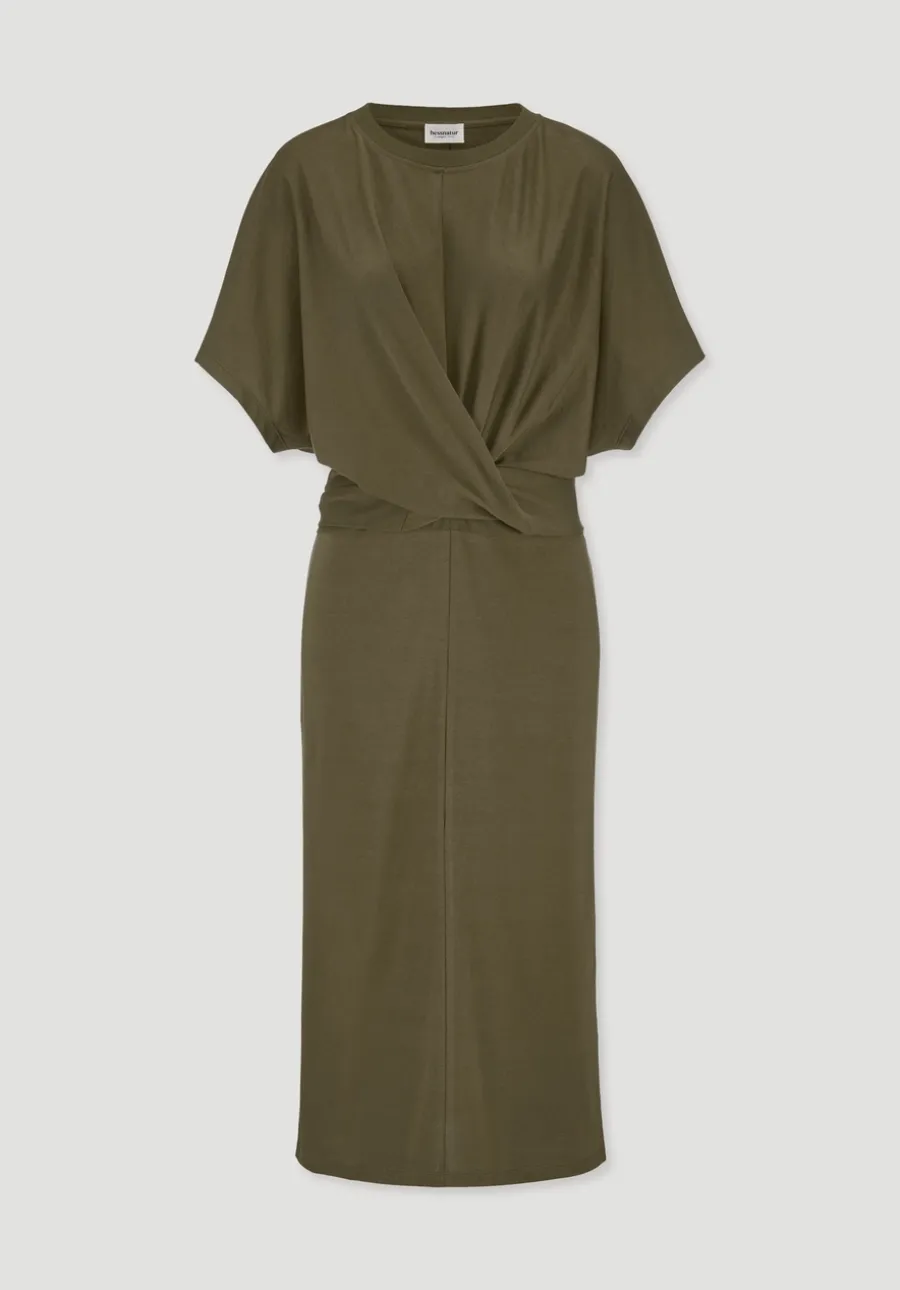 Jersey Kleid Midi Oversize aus reiner Bio-Baumwolle von hessnatur