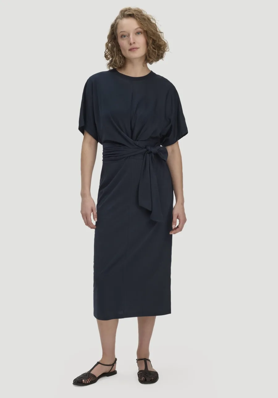 Jersey Kleid Midi Oversize aus reiner Bio-Baumwolle von hessnatur