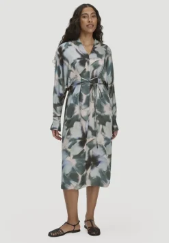 Kimono Kleid Wickeloptik Midi aus LENZING™ ECOVERO™ von hessnatur