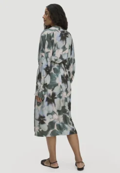Kimono Kleid Wickeloptik Midi aus LENZING™ ECOVERO™ von hessnatur