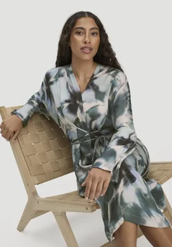 Kimono Kleid Wickeloptik Midi aus LENZING™ ECOVERO™ von hessnatur