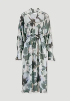 Kimono Kleid Wickeloptik Midi aus LENZING™ ECOVERO™ von hessnatur
