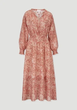Kleid mit Taillierung Maxi aus reiner Bio-Baumwolle von hessnatur