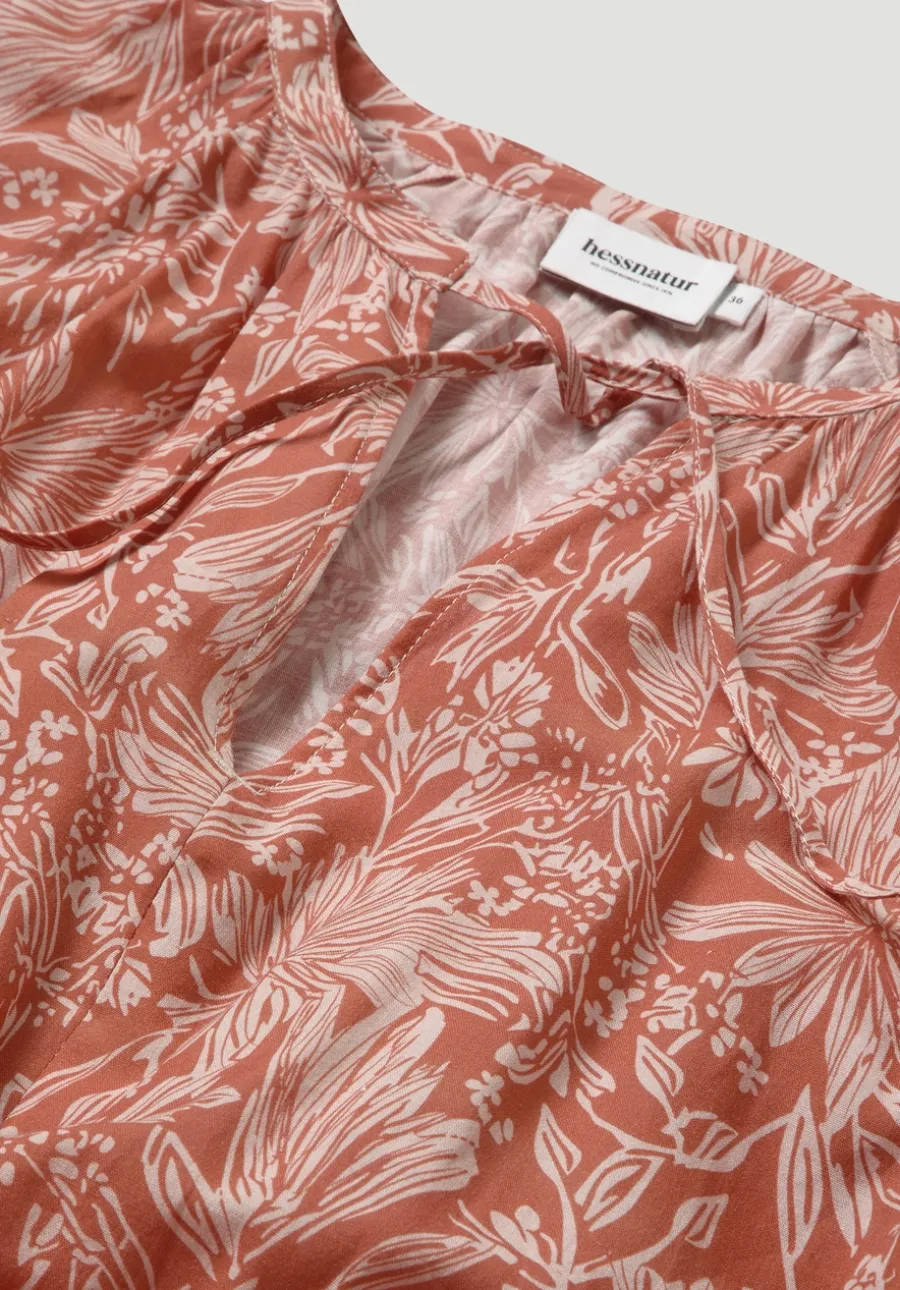 Kleid mit Taillierung Maxi aus reiner Bio-Baumwolle von hessnatur