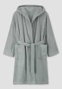 Kurzer Bademantel Relaxed aus reiner Bio-Baumwolle von hessnatur