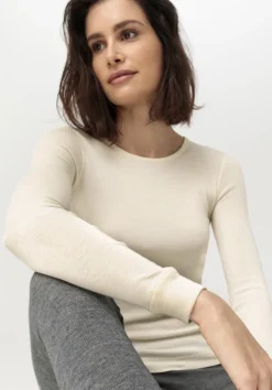 Langarmshirt SILK & WARM TOUCH mit Bio-Merinowolle und Seide von hessnatur