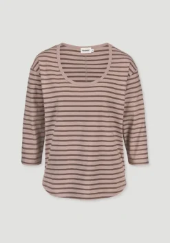 Light Slub Streifen Longsleeve Relaxed aus reiner Bio-Baumwolle von hessnatur