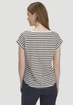 Light Slub Streifen T-Shirt Relaxed aus reiner Bio-Baumwolle von hessnatur