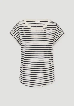Light Slub Streifen T-Shirt Relaxed aus reiner Bio-Baumwolle von hessnatur