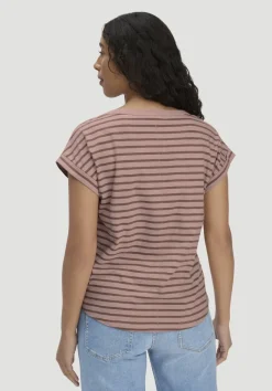 Light Slub Streifen T-Shirt Relaxed aus reiner Bio-Baumwolle von hessnatur