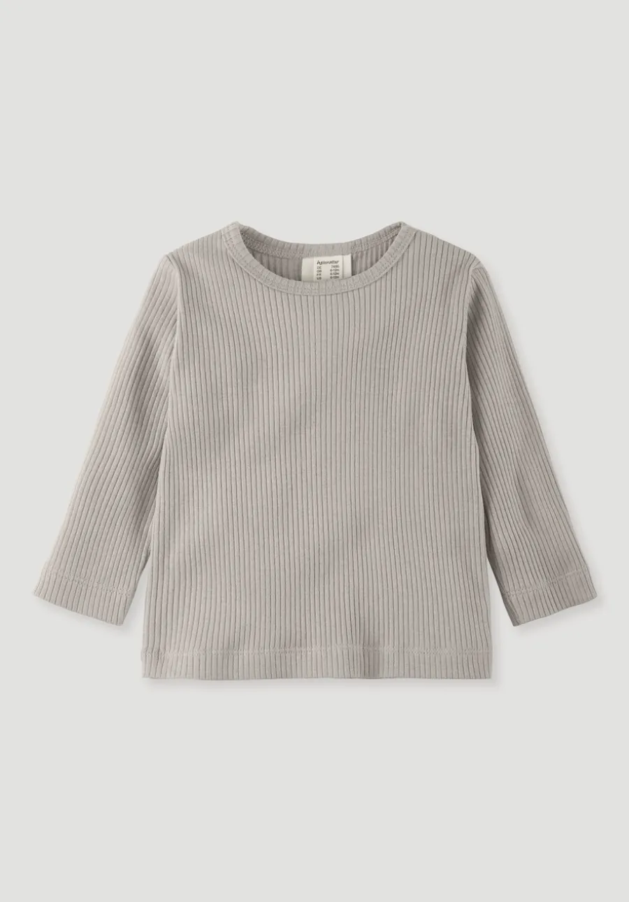 Longsleeve aus Bio-Baumwolle mit Bio-Merinowolle von hessnatur