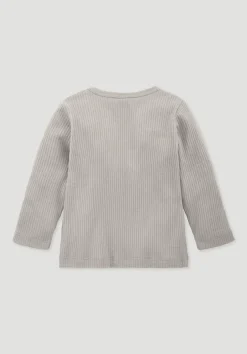 Longsleeve aus Bio-Baumwolle mit Bio-Merinowolle von hessnatur