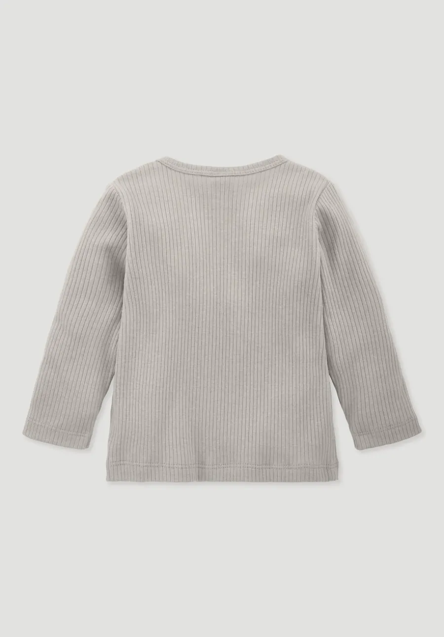 Longsleeve aus Bio-Baumwolle mit Bio-Merinowolle von hessnatur