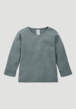 Longsleeve aus Bio-Baumwolle mit Bio-Merinowolle von hessnatur