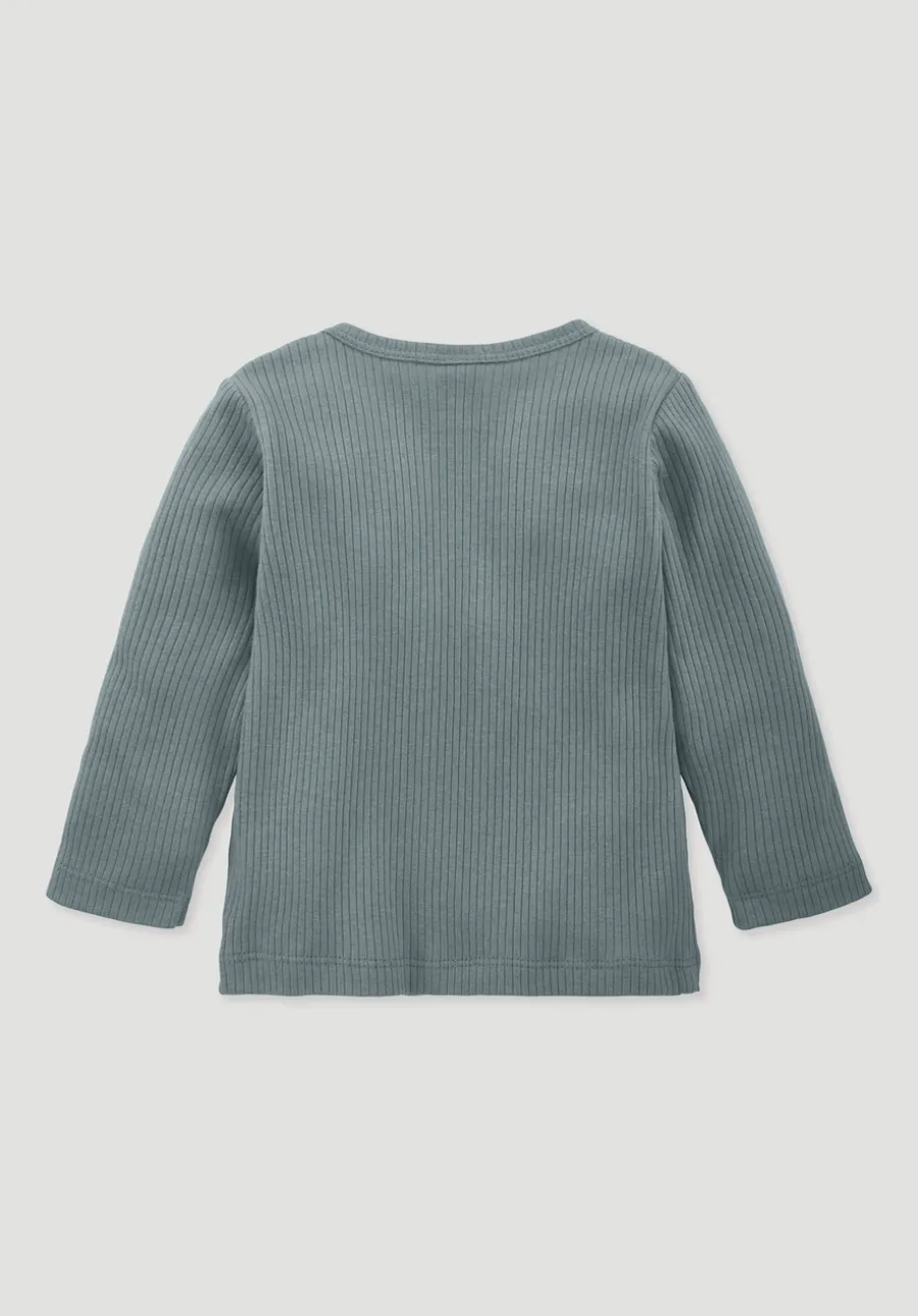 Longsleeve aus Bio-Baumwolle mit Bio-Merinowolle von hessnatur