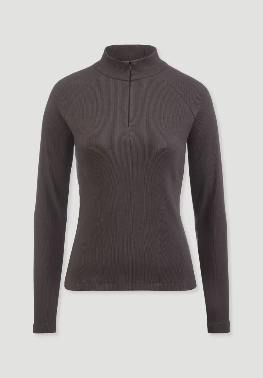 Longsleeve Fitted BETTER RECYCLING aus Bio-Baumwolle von hessnatur