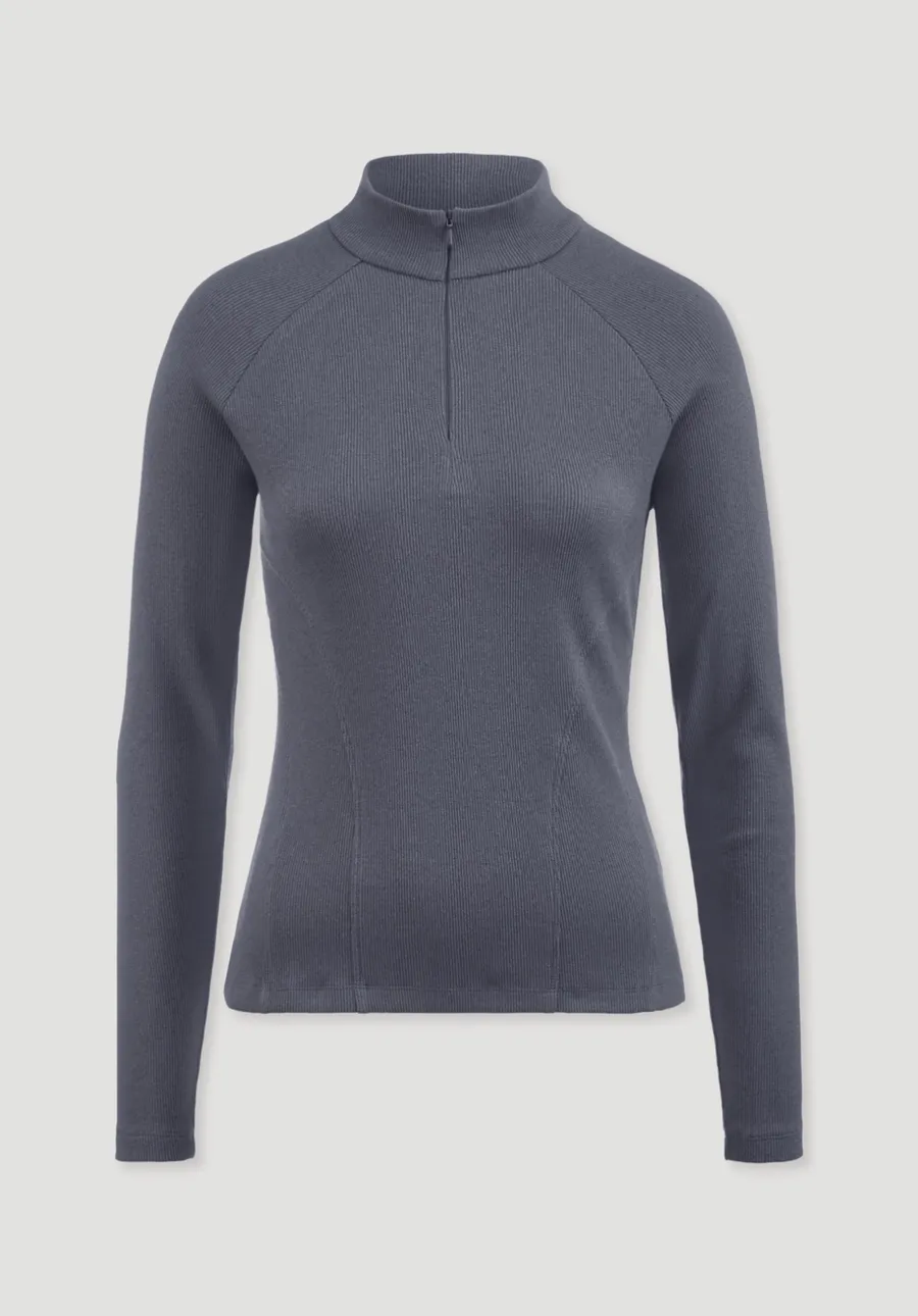 Longsleeve Fitted BETTER RECYCLING aus Bio-Baumwolle von hessnatur