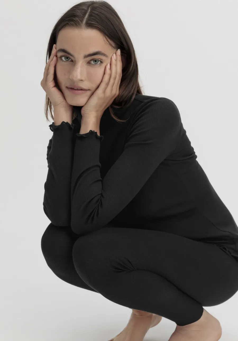 Longsleeve mit Rollkragen WARM TOUCH aus Bio-Merinowolle und TENCEL™ Lyocell von hessnatur