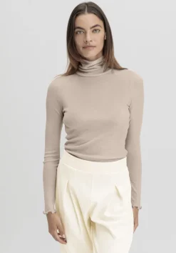 Longsleeve mit Rollkragen WARM TOUCH aus Bio-Merinowolle und TENCEL™ Lyocell von hessnatur