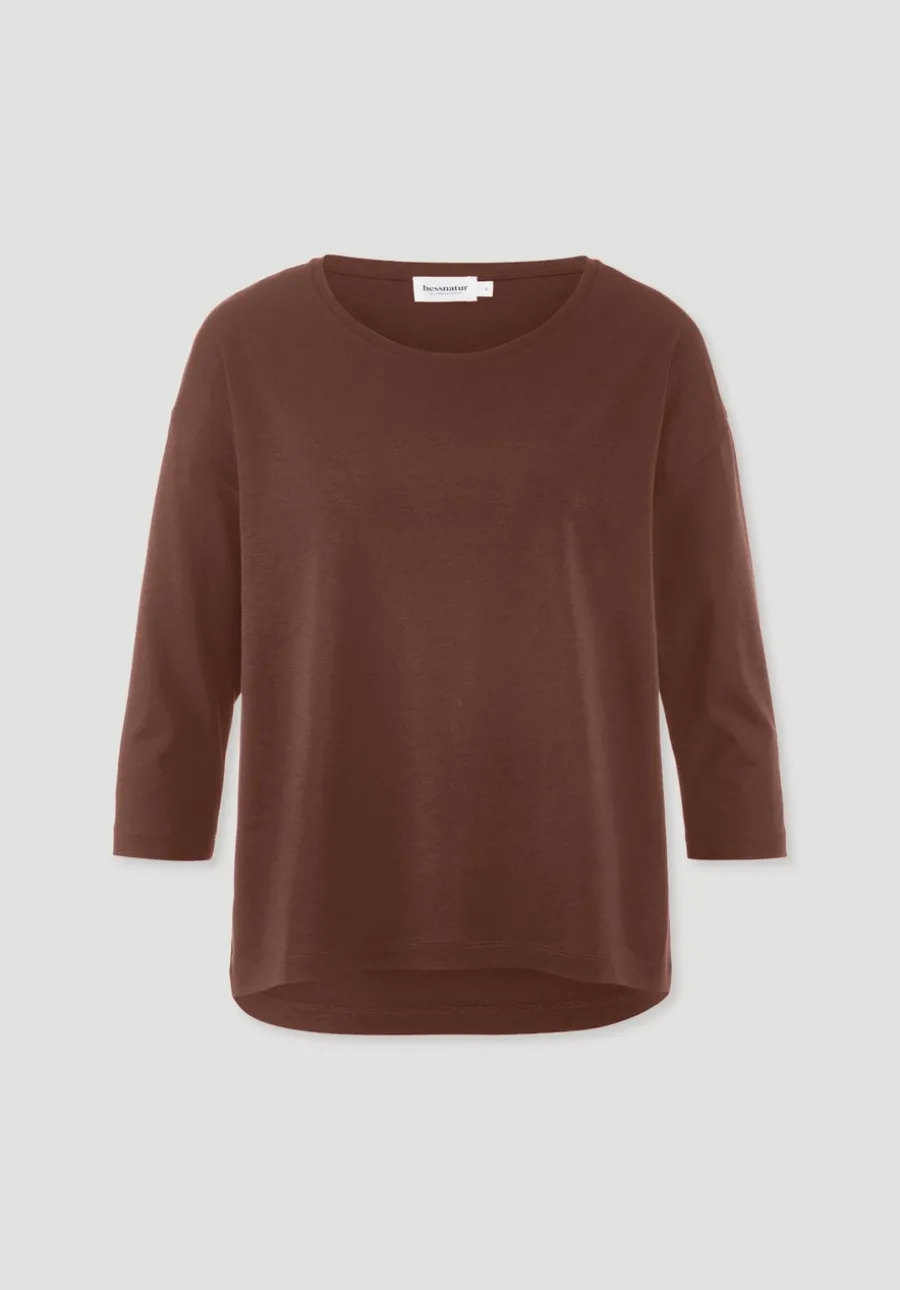 Longsleeve Oversize aus TENCEL™ Lyocell mit Bio-Baumwolle von hessnatur