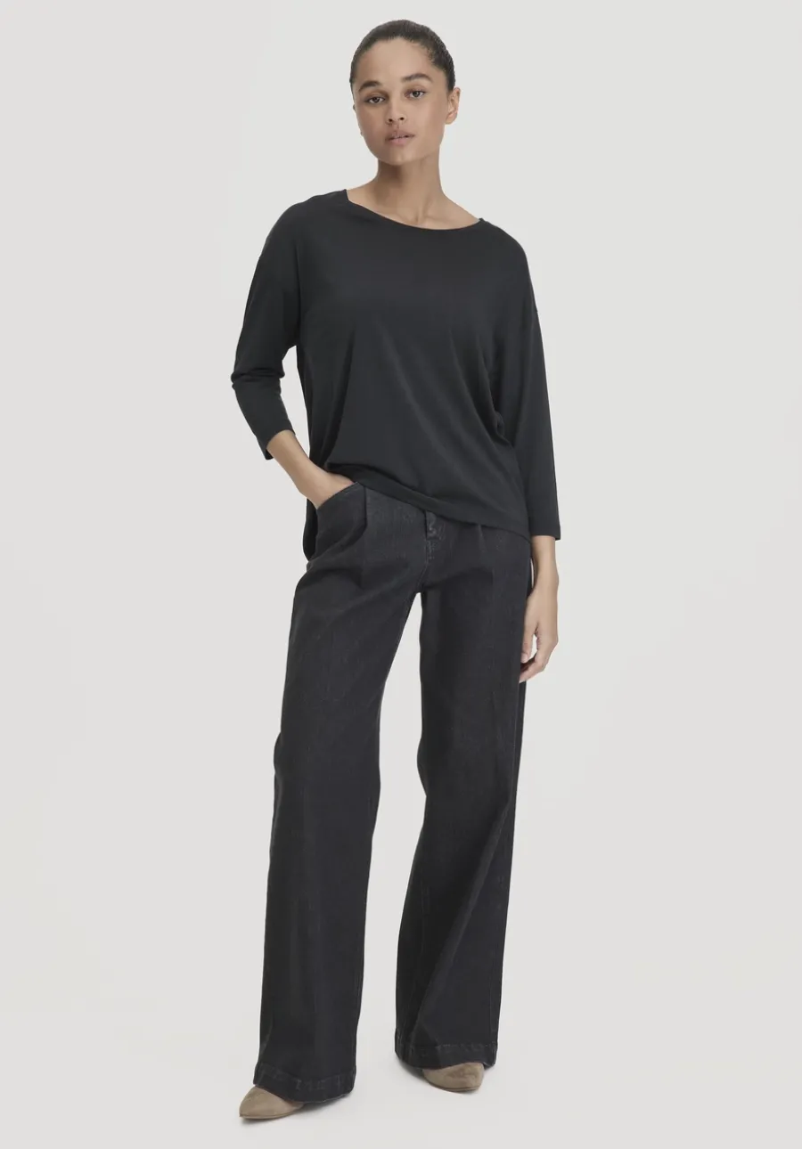 Longsleeve Oversize aus TENCEL™ Lyocell mit Bio-Baumwolle von hessnatur