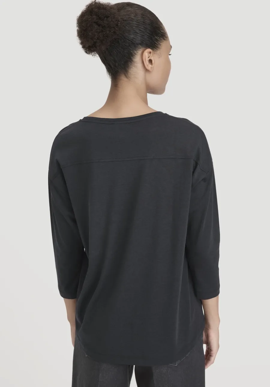 Longsleeve Oversize aus TENCEL™ Lyocell mit Bio-Baumwolle von hessnatur