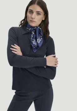 Longsleeve Polo Slim aus reiner Bio-Baumwolle von hessnatur