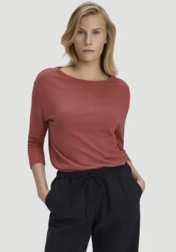 Longsleeve Relaxed aus Leinen mit reiner Bio-Baumwolle von hessnatur