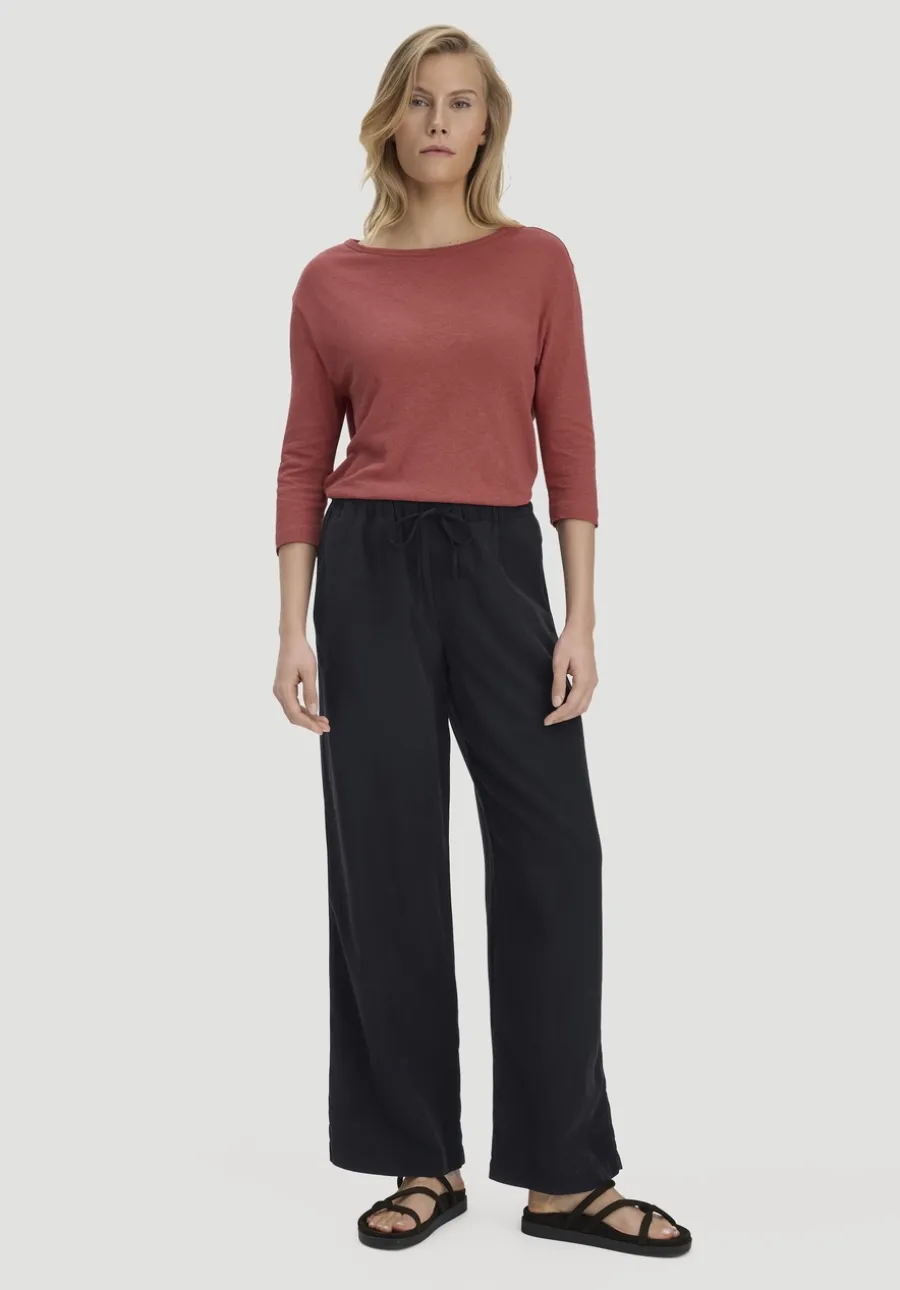 Longsleeve Relaxed aus Leinen mit reiner Bio-Baumwolle von hessnatur