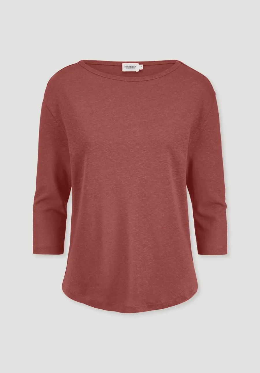 Longsleeve Relaxed aus Leinen mit reiner Bio-Baumwolle von hessnatur
