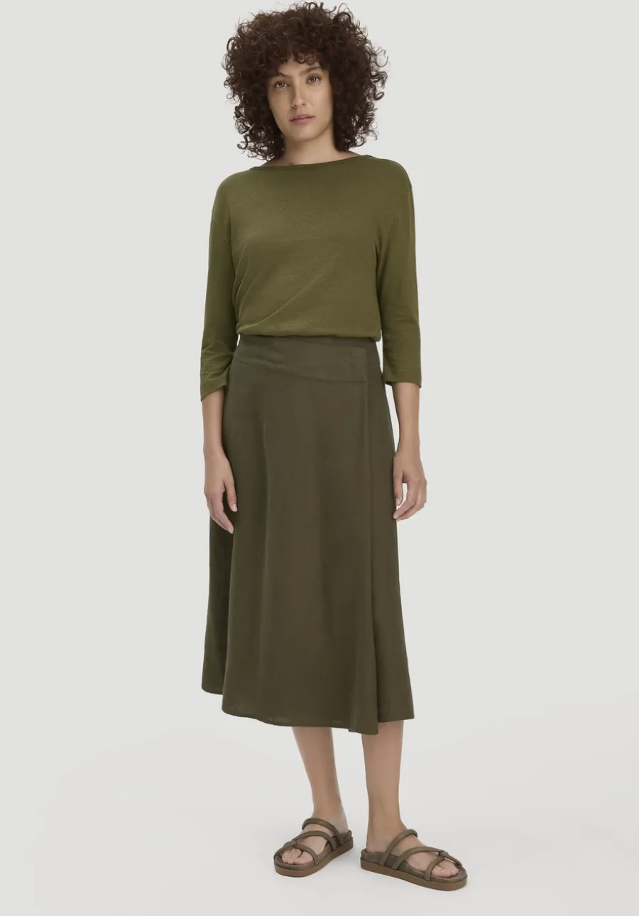 Longsleeve Relaxed aus Leinen mit reiner Bio-Baumwolle von hessnatur