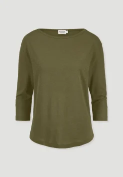 Longsleeve Relaxed aus Leinen mit reiner Bio-Baumwolle von hessnatur