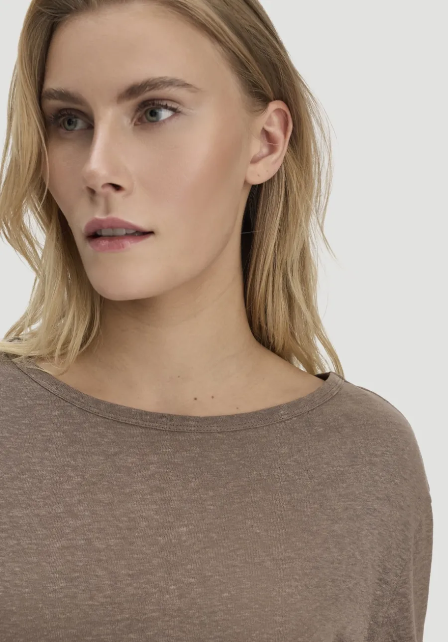 Longsleeve Relaxed aus Leinen mit reiner Bio-Baumwolle von hessnatur