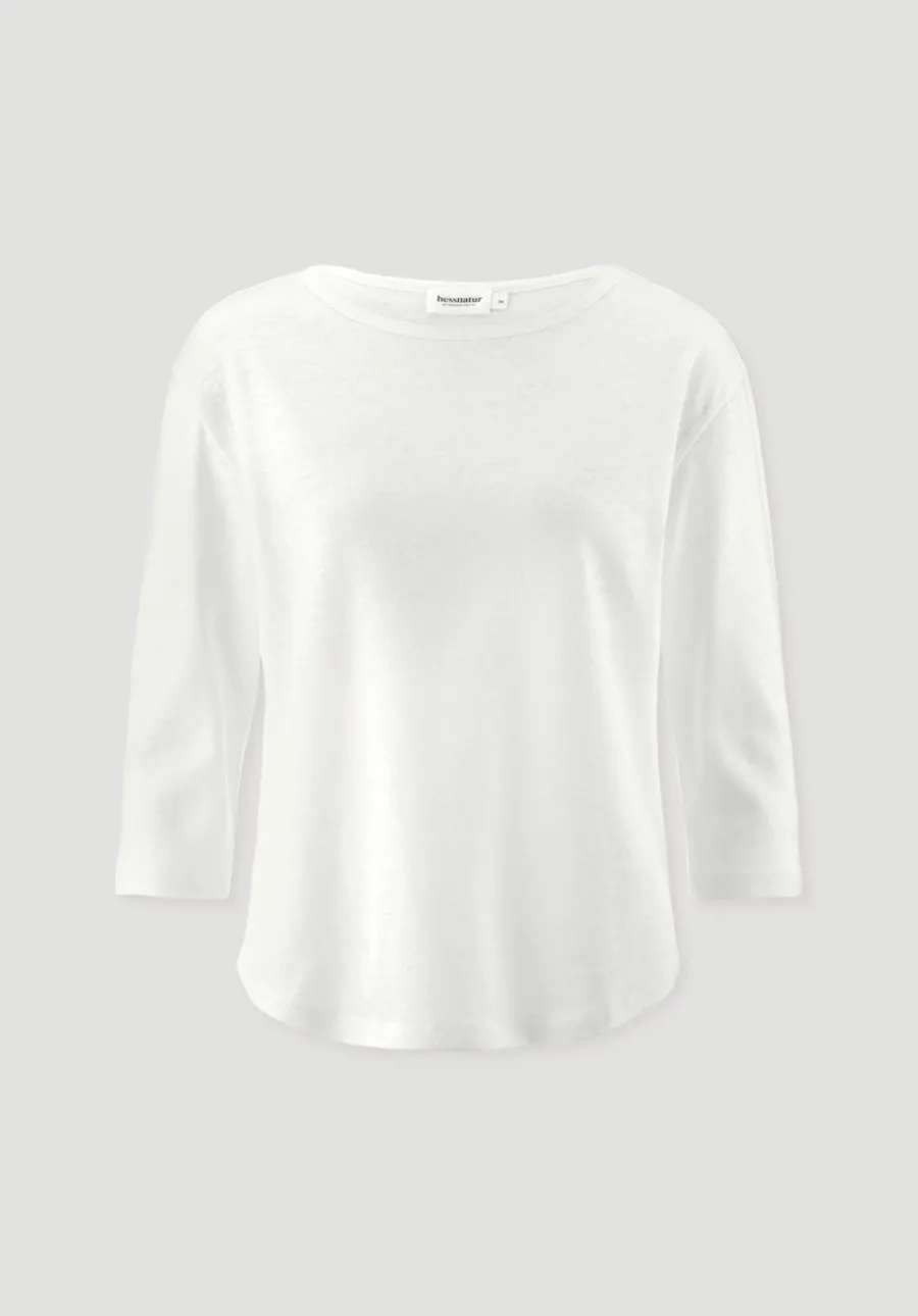 Longsleeve Relaxed aus Leinen mit reiner Bio-Baumwolle von hessnatur