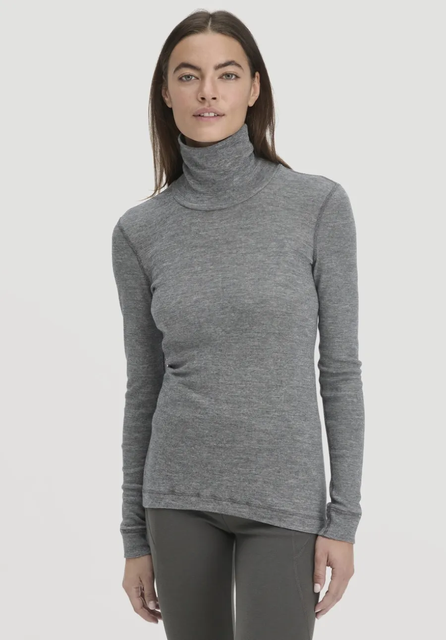 Longsleeve SILK & WARM TOUCH mit Bio-Merinowolle und Seide von hessnatur