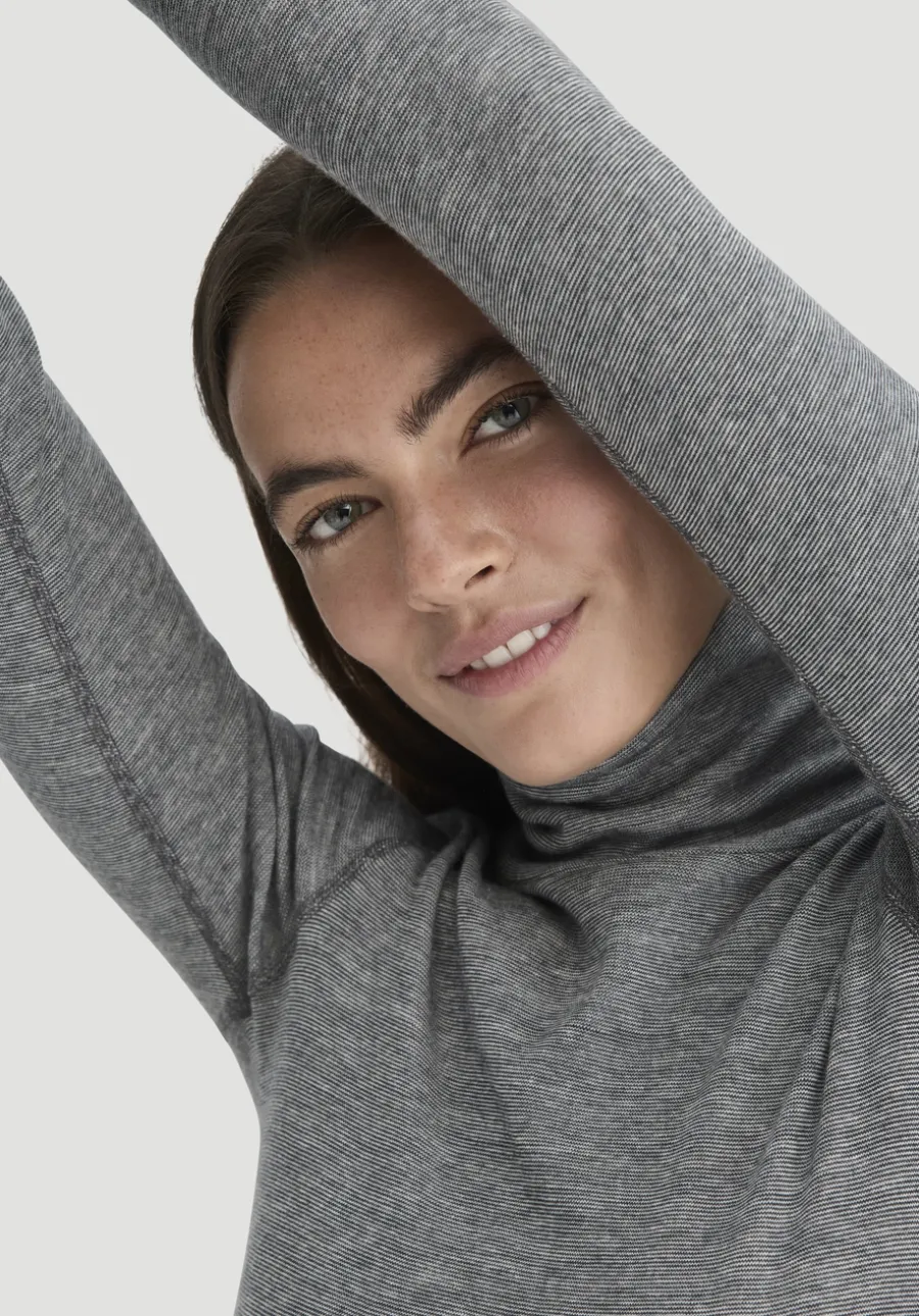 Longsleeve SILK & WARM TOUCH mit Bio-Merinowolle und Seide von hessnatur