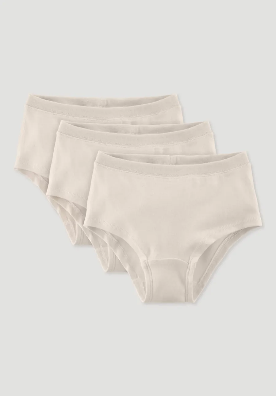 Mädchen Panty Regular Cut im 3er-Pack aus reiner Bio-Baumwolle von hessnatur