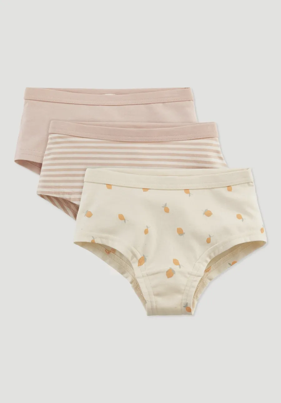 Mädchen Panty Regular Cut im 3er-Pack aus Bio-Baumwolle von hessnatur