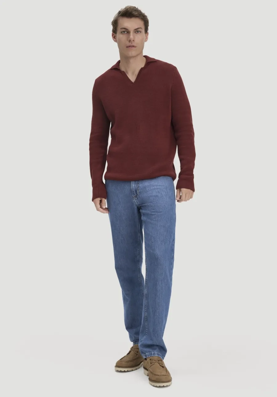 Milano Strick Polo Regular aus Leinen mit Bio-Baumwolle und LENZING™ ECOVERO™ Viskose von hessnatur