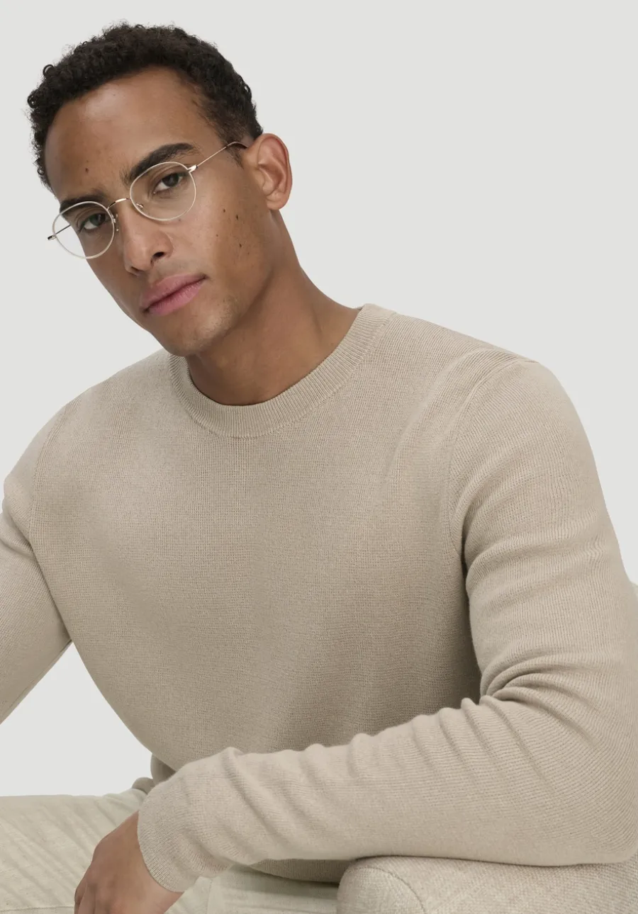 Milano Strick Pullover Regular aus Leinen mit Bio-Baumwolle und LENZING™ ECOVERO™ Viskose von hessnatur