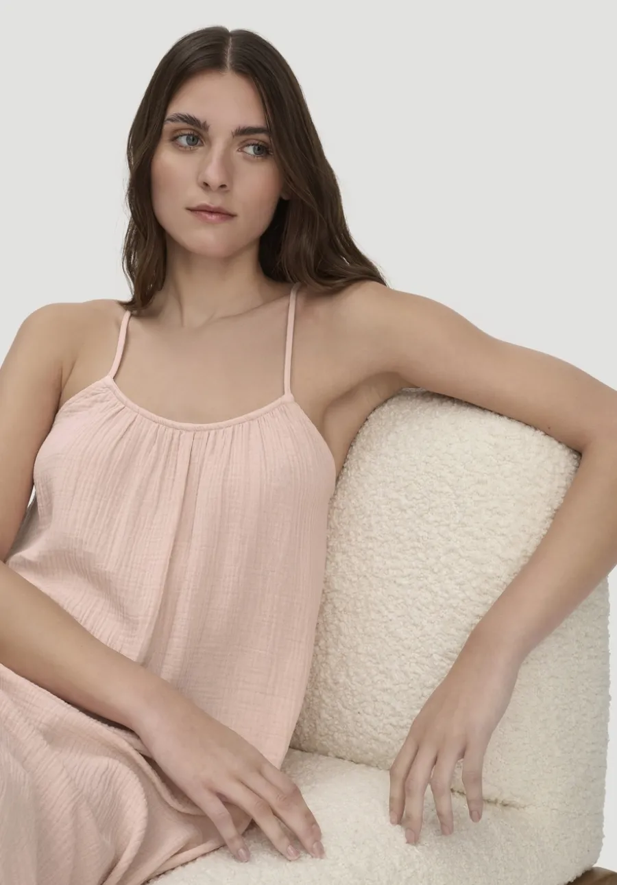 Musselin Nachthemd PURE COMFORT aus reiner Bio-Baumwolle von hessnatur