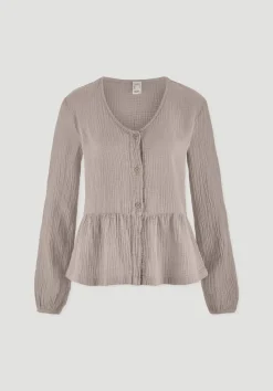 Musselin Pyjamabluse PURE COMFORT aus reiner Bio-Baumwolle von hessnatur