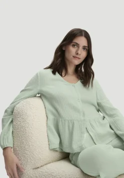 Musselin Pyjamabluse PURE COMFORT aus reiner Bio-Baumwolle von hessnatur
