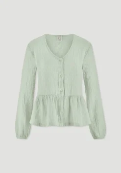 Musselin Pyjamabluse PURE COMFORT aus reiner Bio-Baumwolle von hessnatur