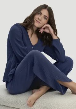 Musselin Schlafhose Regular PURE COMFORT aus reiner Bio-Baumwolle von hessnatur