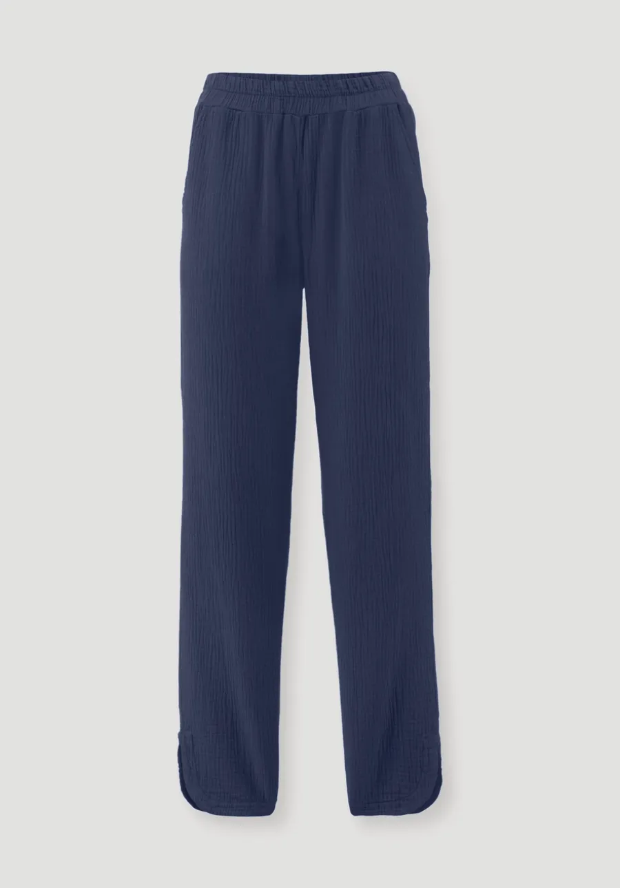 Musselin Schlafhose Regular PURE COMFORT aus reiner Bio-Baumwolle von hessnatur