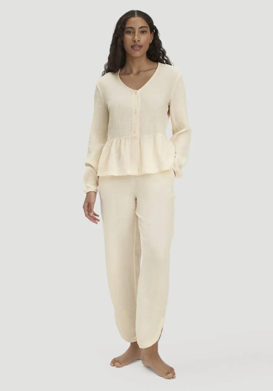 Musselin Schlafhose Regular PURE COMFORT aus reiner Bio-Baumwolle von hessnatur