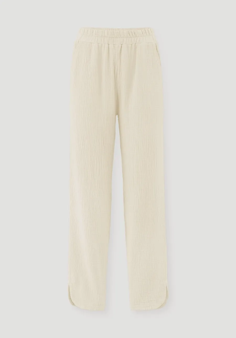 Musselin Schlafhose Regular PURE COMFORT aus reiner Bio-Baumwolle von hessnatur