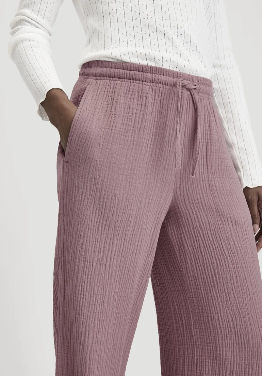 Musselin Schlafhose Relaxed PURE COMFORT aus reiner Bio-Baumwolle von hessnatur